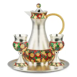 Набор для крюшона "Виноград" из серебра